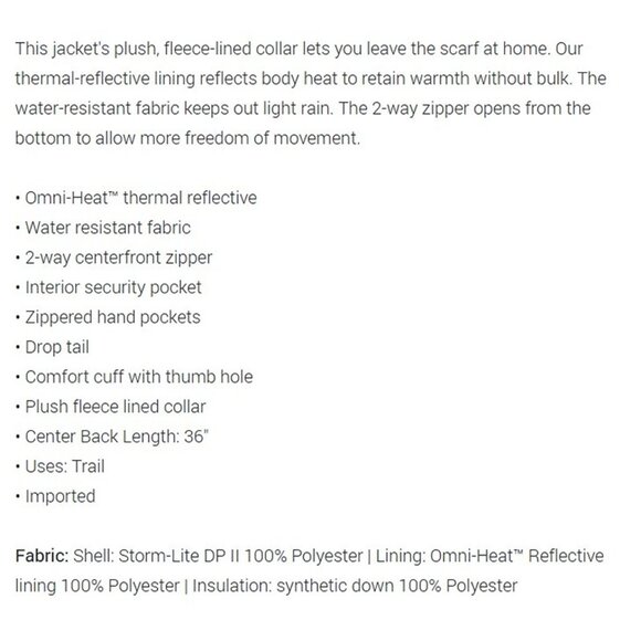 COLUMBIA Heavenly™ Omni-Heat™ Hooded Jacket in Olive (Size Small) - Picture 14 of 14